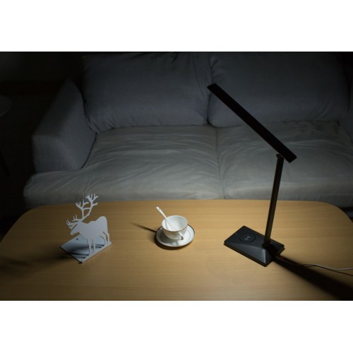 Smart aluminum led desk lamp with wireless charging 4 in 1
