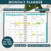 Ymumuda 2025 Planner, 12-Month Daily Weekly Monthly Planner from JAN.2025 to DEC.2025, 8.4" X 6", Spiral Planner Notebook with Stickers, Elastic Closure, Inner Pocket - Green Golden