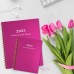 Ymumuda 2025 Planner Weekly Monthly, JAN.2025 to DEC.2025, 12 Months, 8.5" X 11", 2025 Large Monthly Calendar Planner with Spiral Bound, Excellent for School Office Supplies, Deep Pink