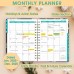 Ymumuda 2025 Planner, 12-Month Daily Weekly Monthly Planner from JAN.2025 to DEC.2025, 8.4" X 6", Spiral Planner Notebook with Stickers, Elastic Closure, Inner Pocket - Bird Embroidery