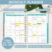 Ymumuda 2025 Planner, 12-Month Daily Weekly Monthly Planner from JAN.2025 to DEC.2025, 8.4" X 6", Spiral Planner Notebook with Stickers, Elastic Closure, Inner Pocket - Blue Marble