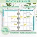 Ymumuda 2025 Planner, 12-Month Daily Weekly Monthly Planner from JAN.2025 to DEC.2025, 8.4" X 6", Spiral Planner Notebook with Stickers, Elastic Closure, Inner Pocket - White Daisy