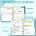 Ymumuda 2025 Planner Weekly Monthly, JAN.2025 to DEC.2025, 12 Months, 8.5" X 11", 2025 Large Monthly Calendar Planner with Spiral Bound, Excellent for School Office Supplies, Turquoise