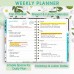 Ymumuda 2025 Planner, 12-Month Daily Weekly Monthly Planner from JAN.2025 to DEC.2025, 8.4" X 6", Spiral Planner Notebook with Stickers, Elastic Closure, Inner Pocket - White Daisy