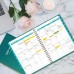 Ymumuda 2025-2026 Monthly Planner - 2 Year Monthly Planner, JAN.2025 to DEC.2026, 8.5" x 11", Large Planner with Spiral Bound, 24 Coated Tabs, Perfect for School & Office Schedule, Gradient Deep Green