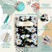 Ymumuda 2025 Planner, 12-Month Daily Weekly Monthly Planner from JAN.2025 to DEC.2025, 8.4" X 6", Spiral Planner Notebook with Stickers, Elastic Closure, Inner Pocket - White Daisy