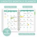 Daily Planner Undated Weekly Monthly - To Do List Notebook with Habit Tracker, 53-Week, 8.4" x 6", A5 Agenda Planner for Work, School & Office, Spiral Binding, Start Anytime