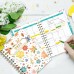 Ymumuda 2025 Planner, 12-Month Daily Weekly Monthly Planner from JAN.2025 to DEC.2025, 8.4" X 6", Spiral Planner Notebook with Stickers, Elastic Closure, Inner Pocket - Colorful Daisy