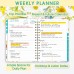 Ymumuda 2025 Planner, 12-Month Daily Weekly Monthly Planner from JAN.2025 to DEC.2025, 8.4" X 6", Spiral Planner Notebook with Stickers, Elastic Closure, Inner Pocket - Colorful Daisy