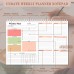 Weekly To Do List Notepad - Weekly Planner Notepad with Undated 52 Sheets, 8.5x11", Weekly To Do Pad with Habit Tracker, Perfect Work Office & School Organization for Women, Teacher, College Students