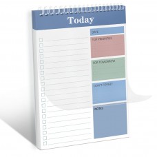 To Do List Notepad - Undated To Do List for Work with 52 Sheets, Daily To Do List Planner, Perfect Office & School Organization for Women, Teacher, College Students - Blue