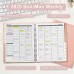 Ymumuda Daily Planner 2025 - Weekly Appointment Book Planner 2025, Daily Planner Appointment Book with 15 Minutes Increments, 8.5" x 11", Large, JAN - DEC 2025, Ideal for School Office Work Schedule - Rose Golden