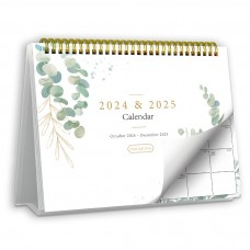 Small Desk Calendar 2025 - Standing 2025 Desk Calendar, OCT. 2024 - DEC. 2025, 8" x 6", Monthly Flip Desktop Calendar with To Do List, Your Personal Desk Calendar Planner for Home Office