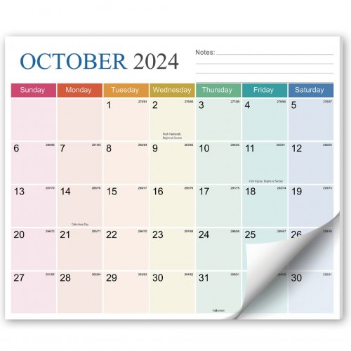 Magnetic Calendar for Refrigerator - 2025 Calendar Fridge Magnet from Oct. 2024 to Dec. 2025, Large Size (13" x 11"), 15 Months Wall Calendar for Easy Planning & Enhanced Efficiency