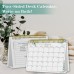 Small Desk Calendar 2025 - Standing 2025 Desk Calendar, OCT. 2024 - DEC. 2025, 8" x 6", Monthly Flip Desktop Calendar with To Do List, Your Personal Desk Calendar Planner for Home Office