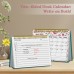 Small Desk Calendar 2025 - Standing 2025 Desk Calendar, OCT. 2024 - DEC. 2025, 8" x 6", Monthly Flip Desktop Calendar with To Do List, Your Personal Desk Calendar Planner for Home Office